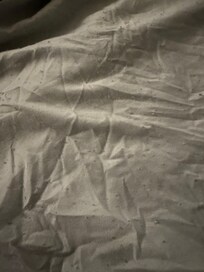 Horribly thin, worn sheets.