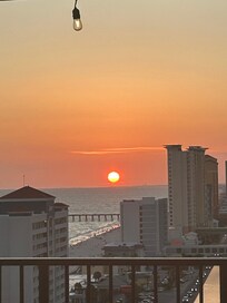 Sunset from the balcony