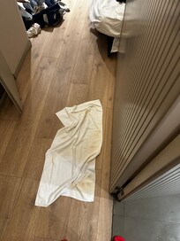 Had to put towels for the leak