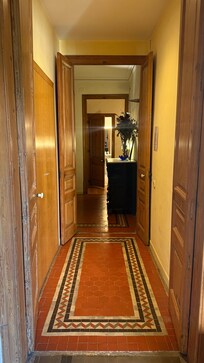 The tiled entrance was beautiful, well-lit, and offered a warm welcome when returning to the flat.