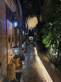 The hotel common areas are beautifully decorated