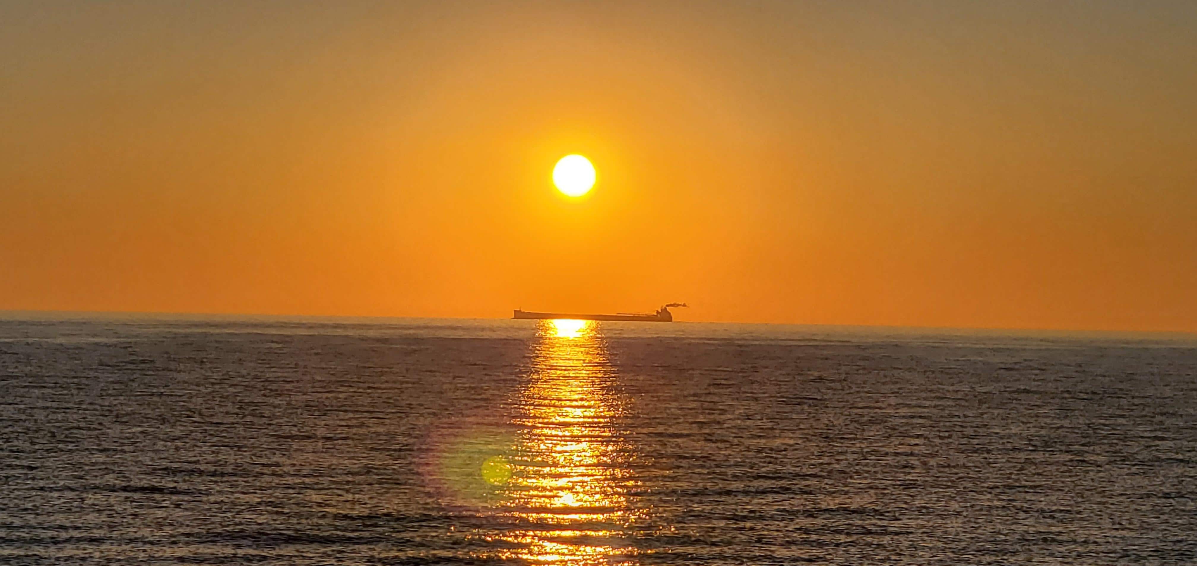 Sunrise at the front lawn.