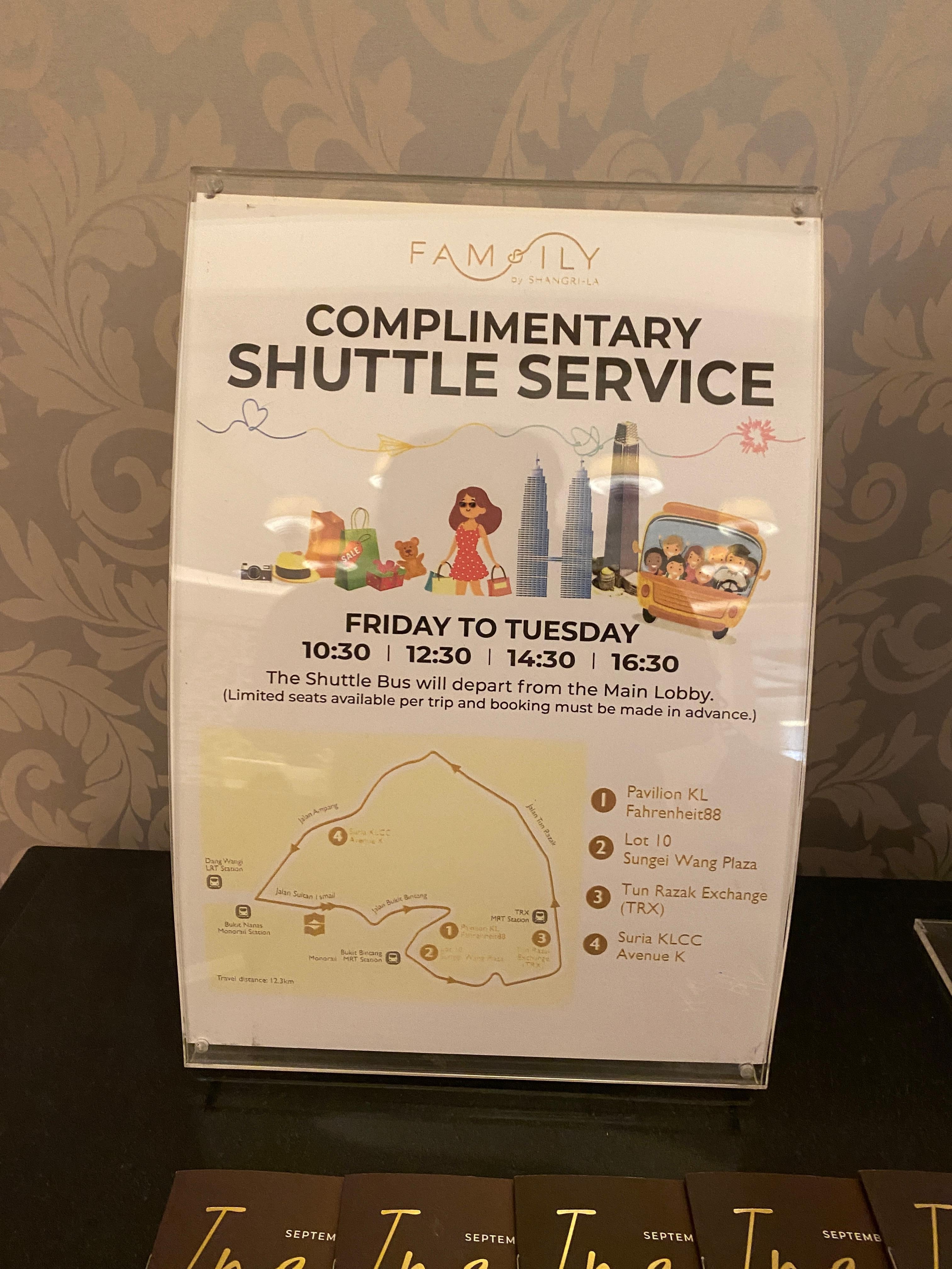 Convenient shuttle service 