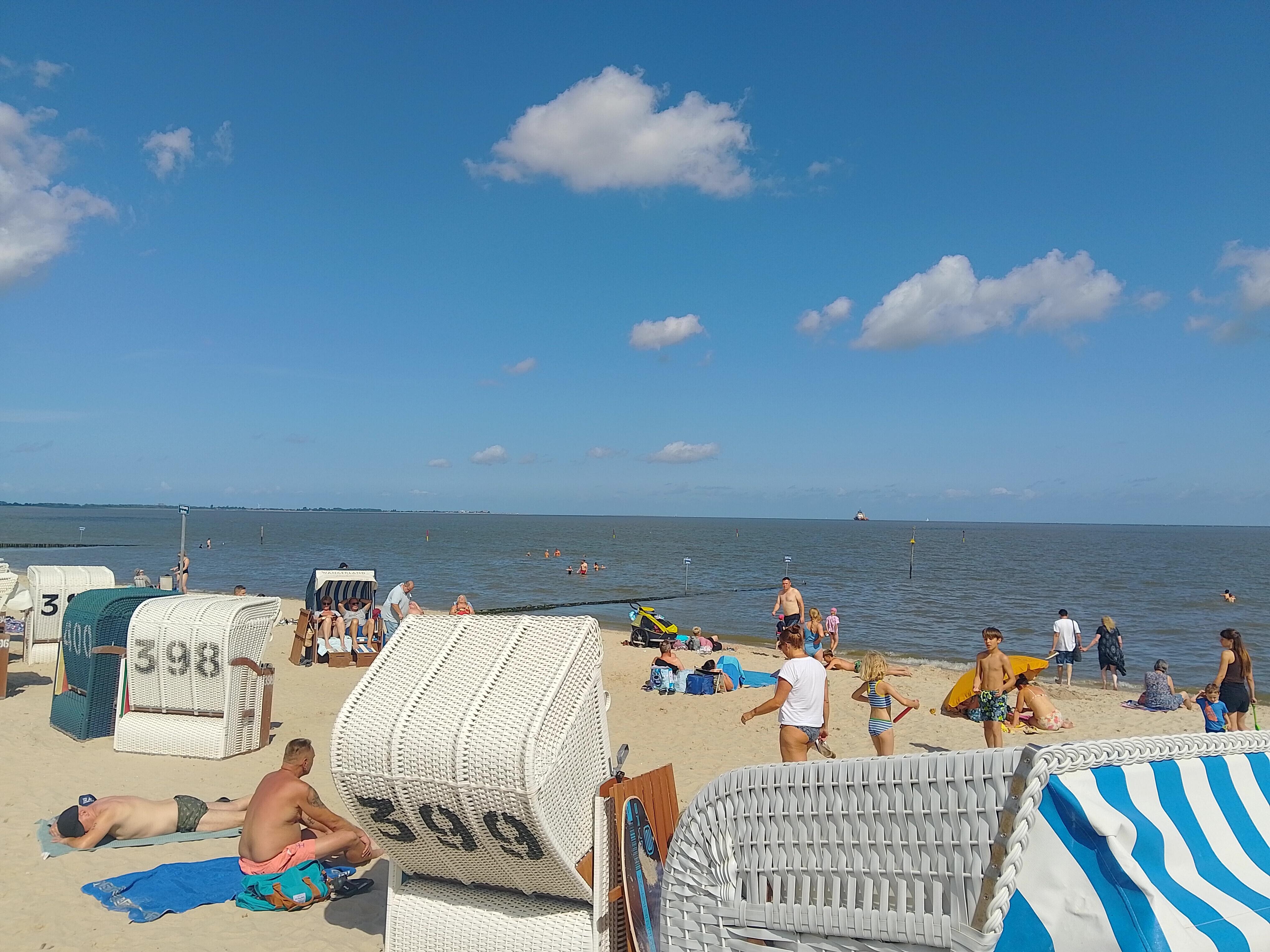 Der Strand von Hooksiel der leider gut 3 km entfehrnt ist