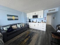 Nice little kitchen space where we could cook small meals and store leftovers and drinks