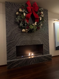 Lounge Fireplace, very cozy.