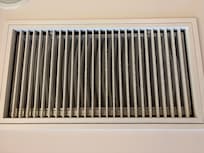 A very dirt vent above our heads.