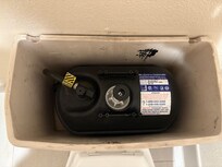 Back of their toilet and the system they use