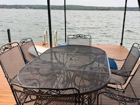 Perfect spot for morning coffee. We want these chairs for our home, so comfy.