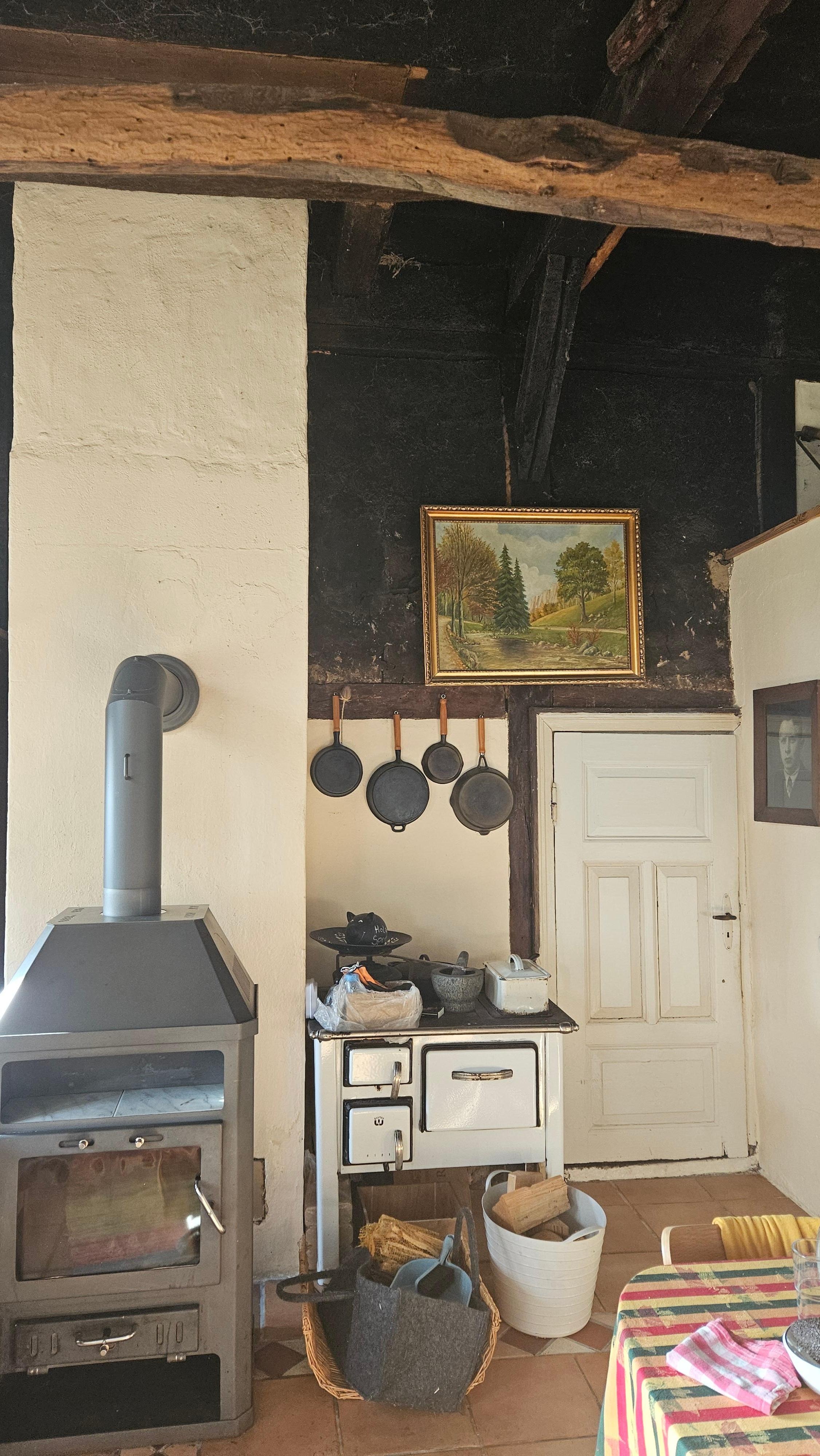 Ofen in der Ess-Wohndiele 