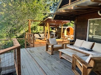 View of the back deck