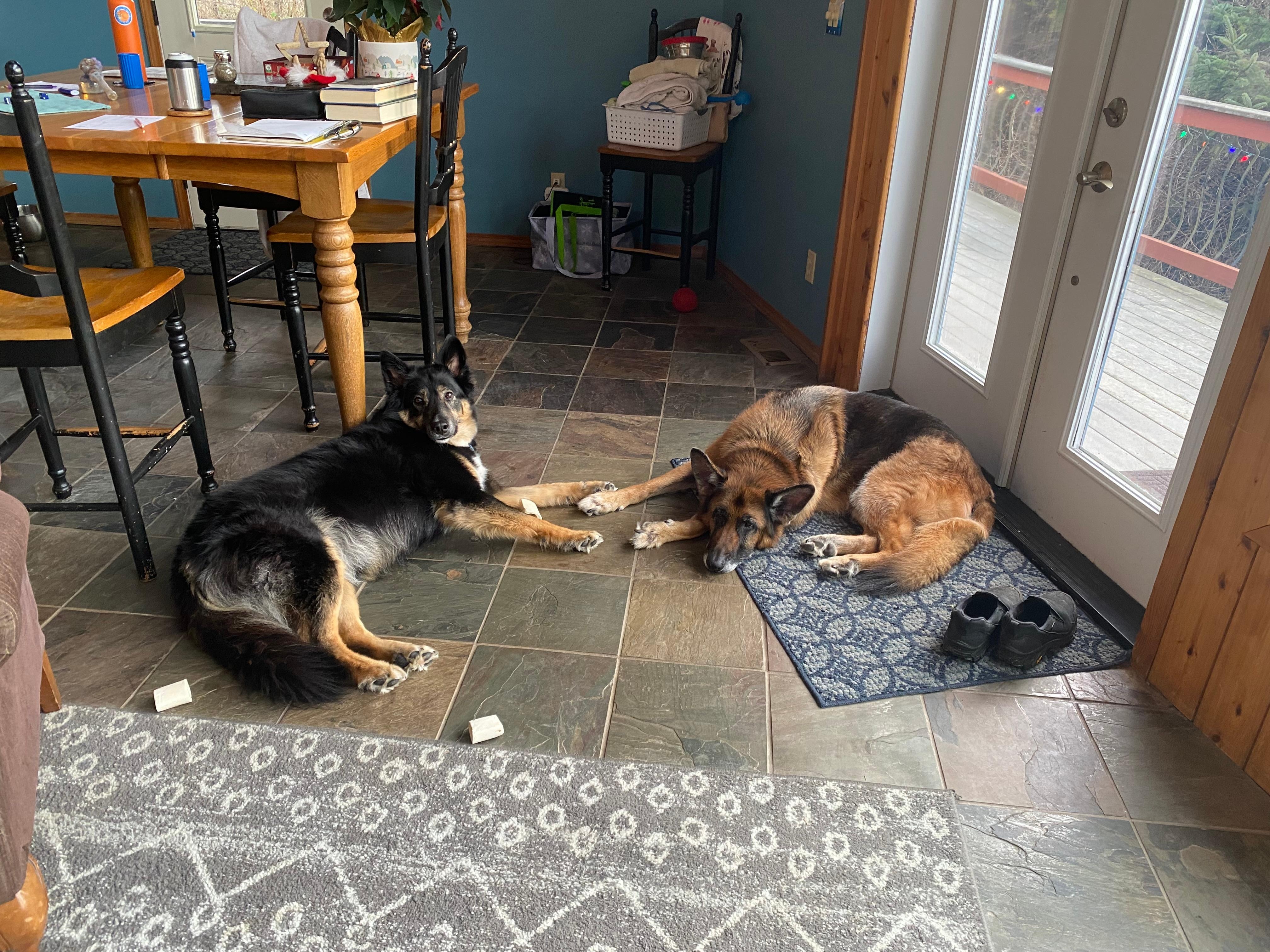 Sunset from the house.