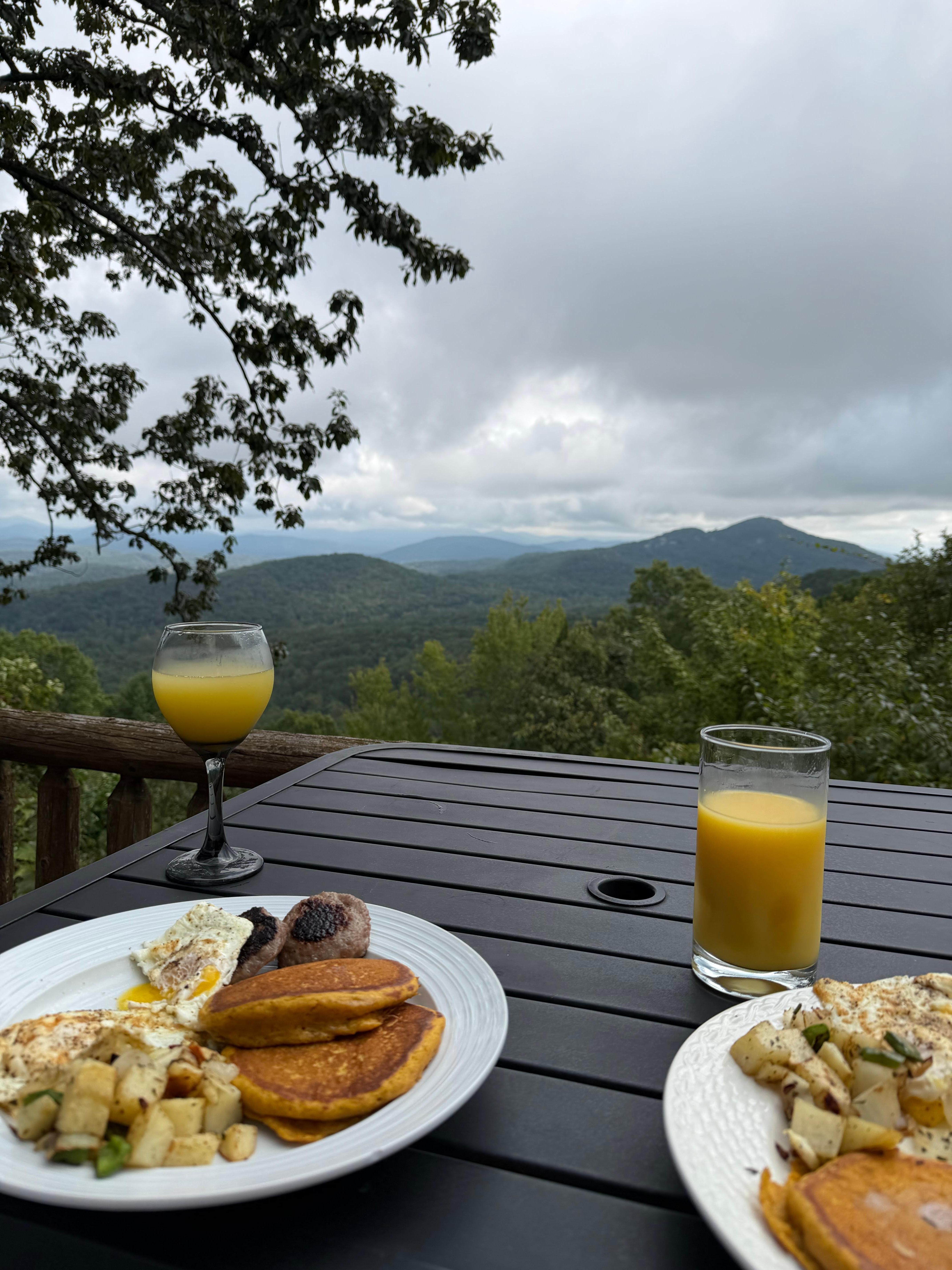 Brunch with views 