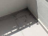 Dirty floor - balcony area