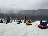 Snow tubing at Massanutten