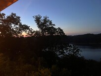 Sunset view from the deck