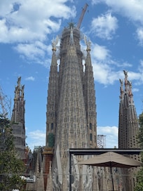 From the hotel rooftop .