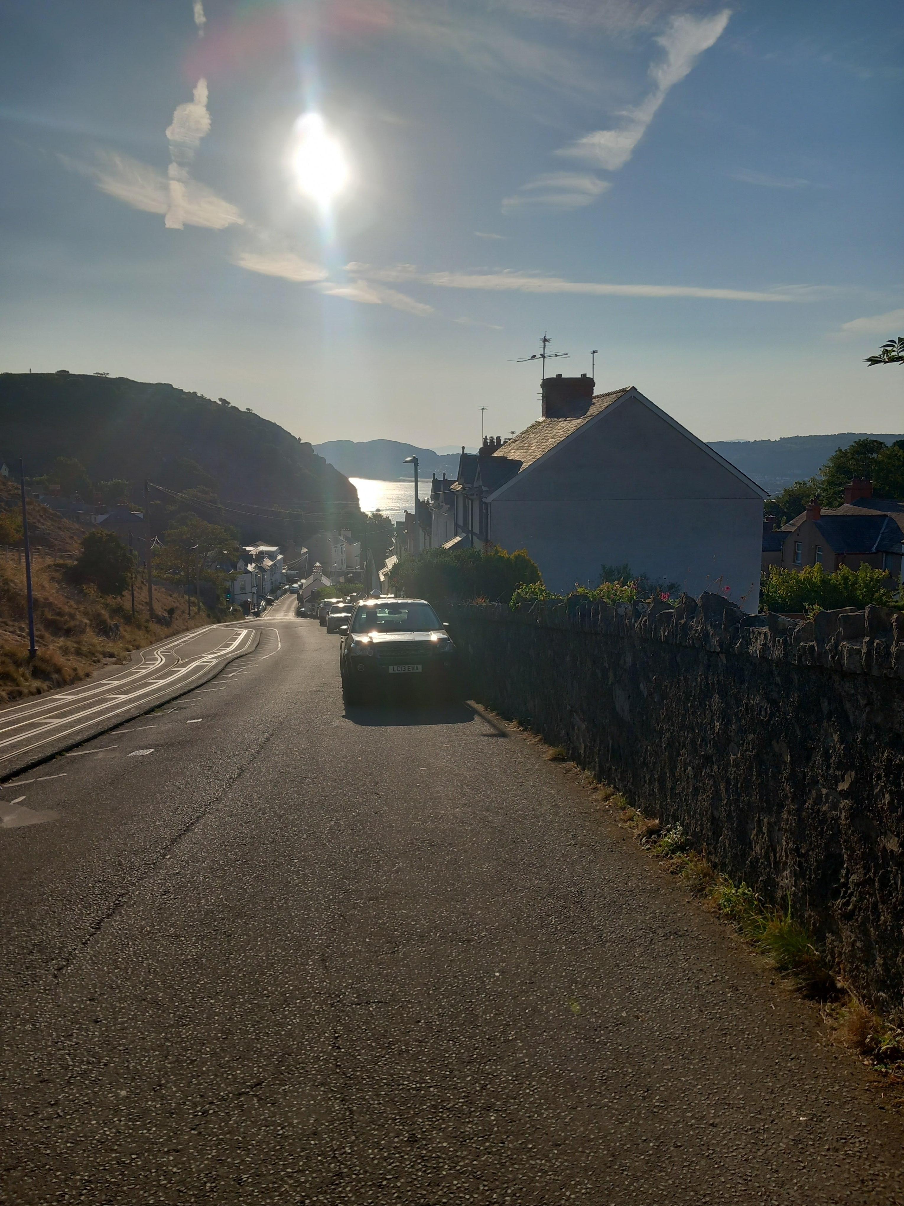 View from walking down the Orme 5 mins from property