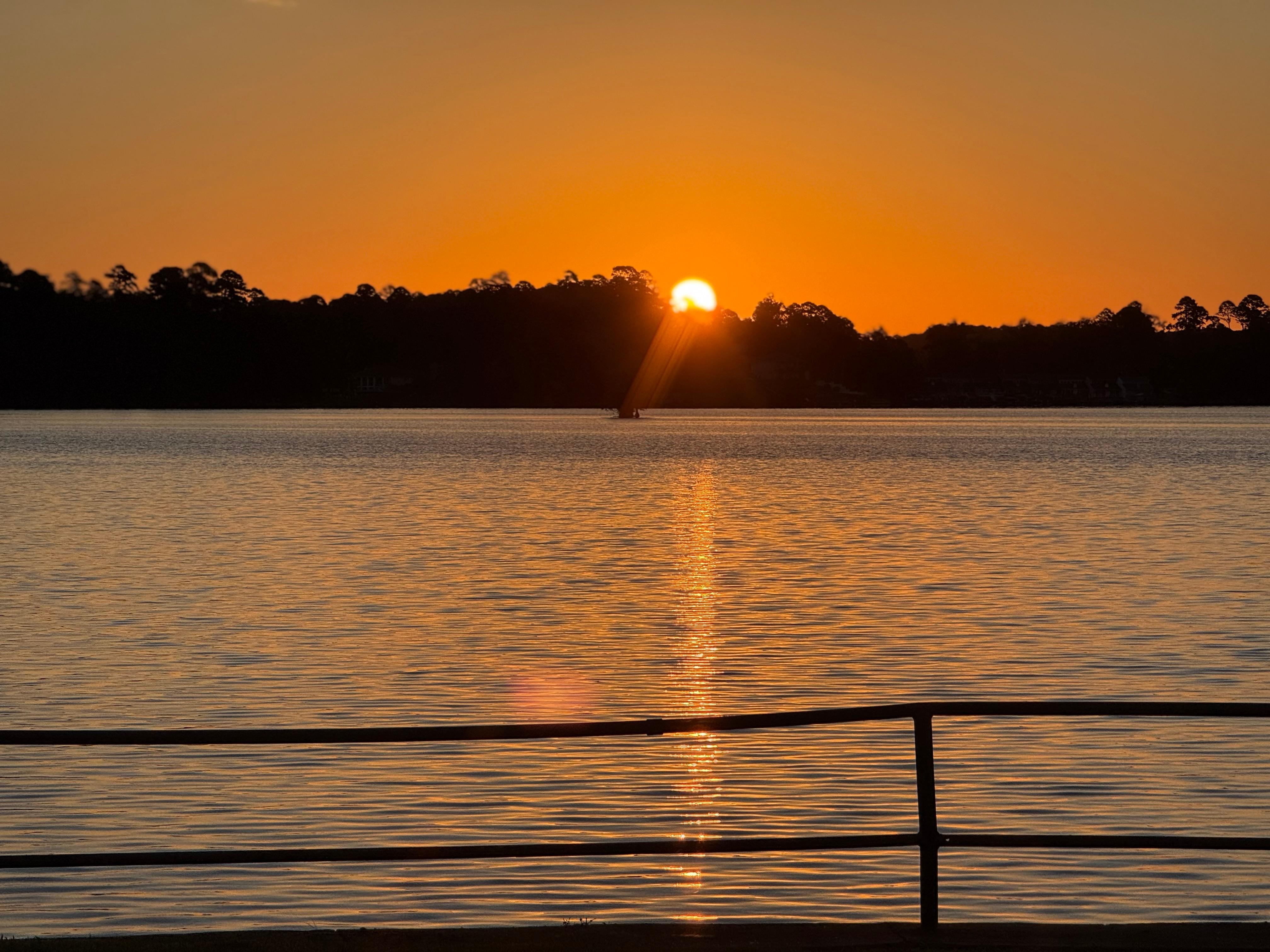 Beautiful sunrise from our room. 
