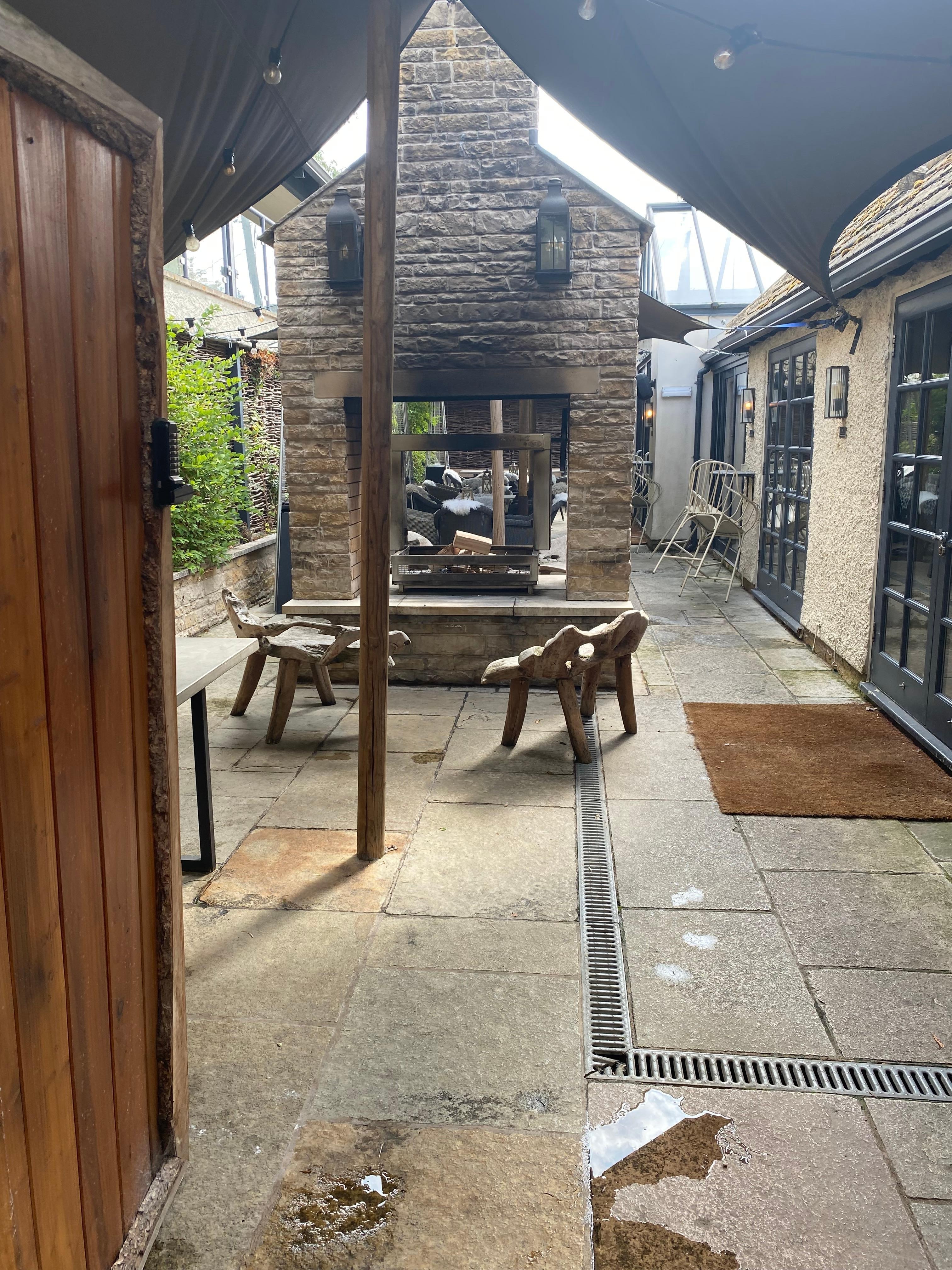 the courtyard area for hotel guests