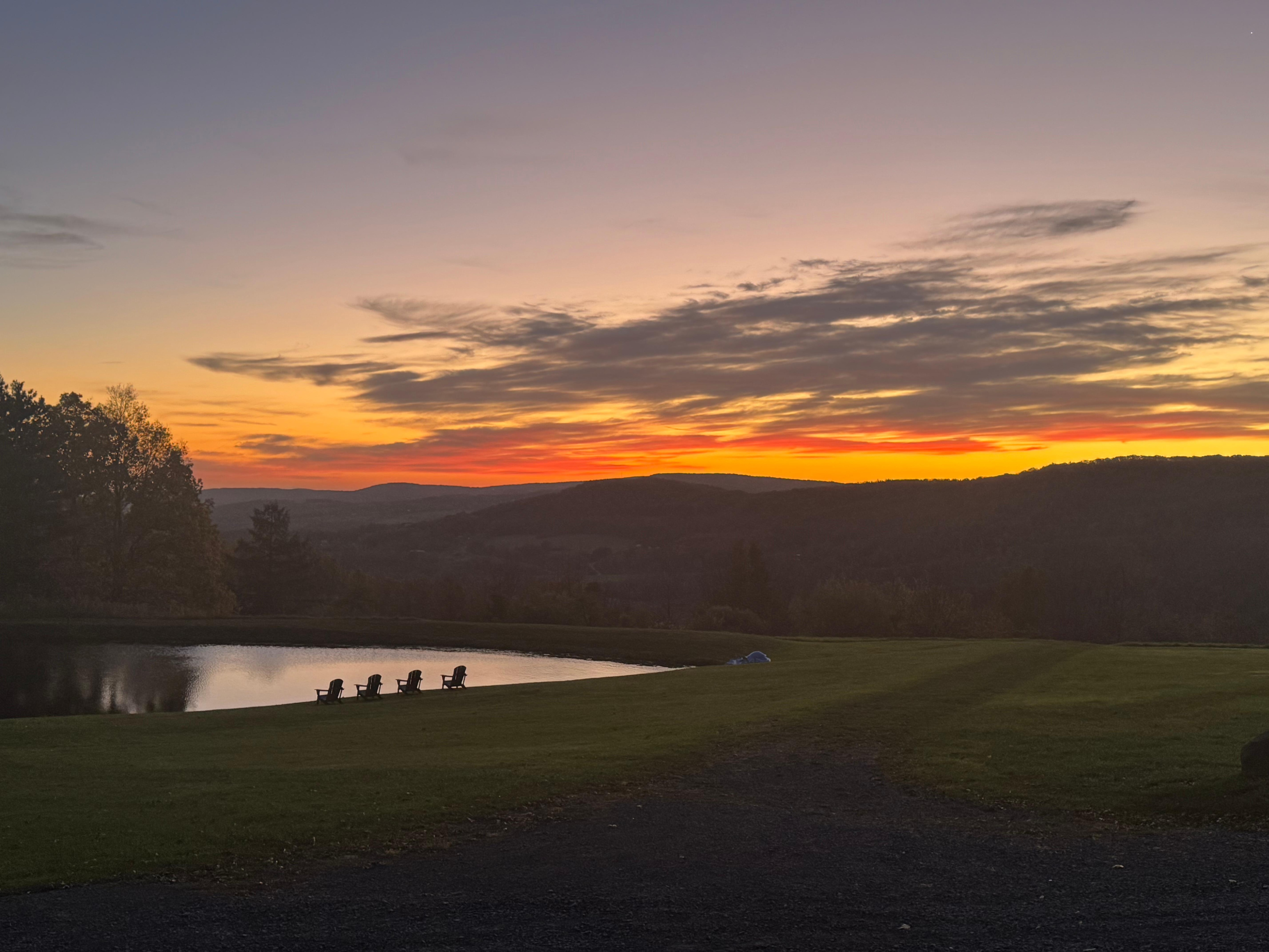 Sunrise from front porch 