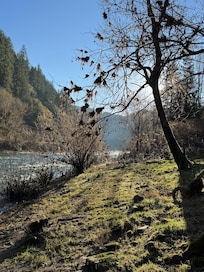 Standing in the yard looking down river. Gorgeous!