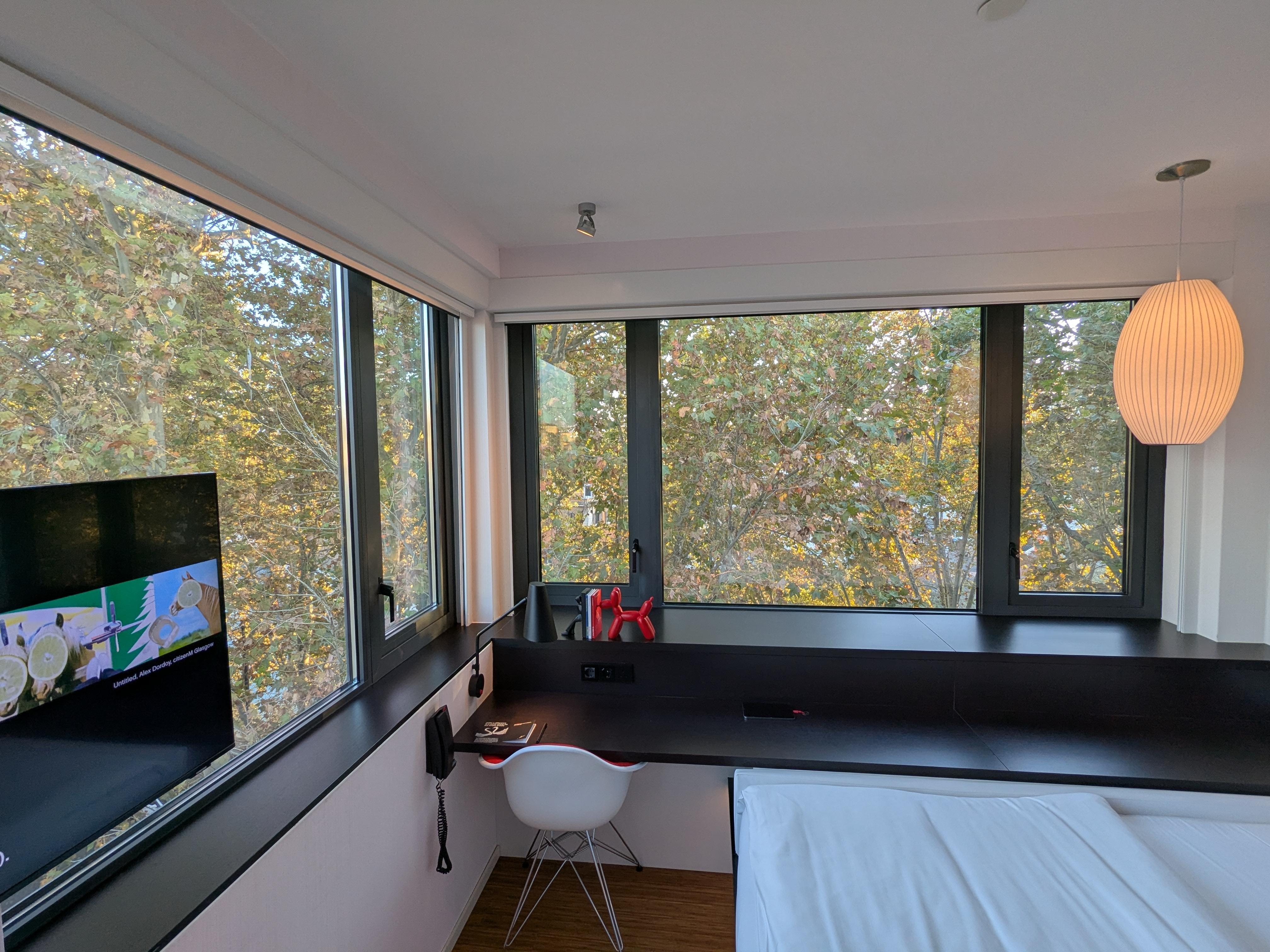 View and a very comfortable king bed.