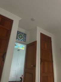 Beautiful lead lights making it so nice.