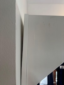 Shelf’s half hanging off