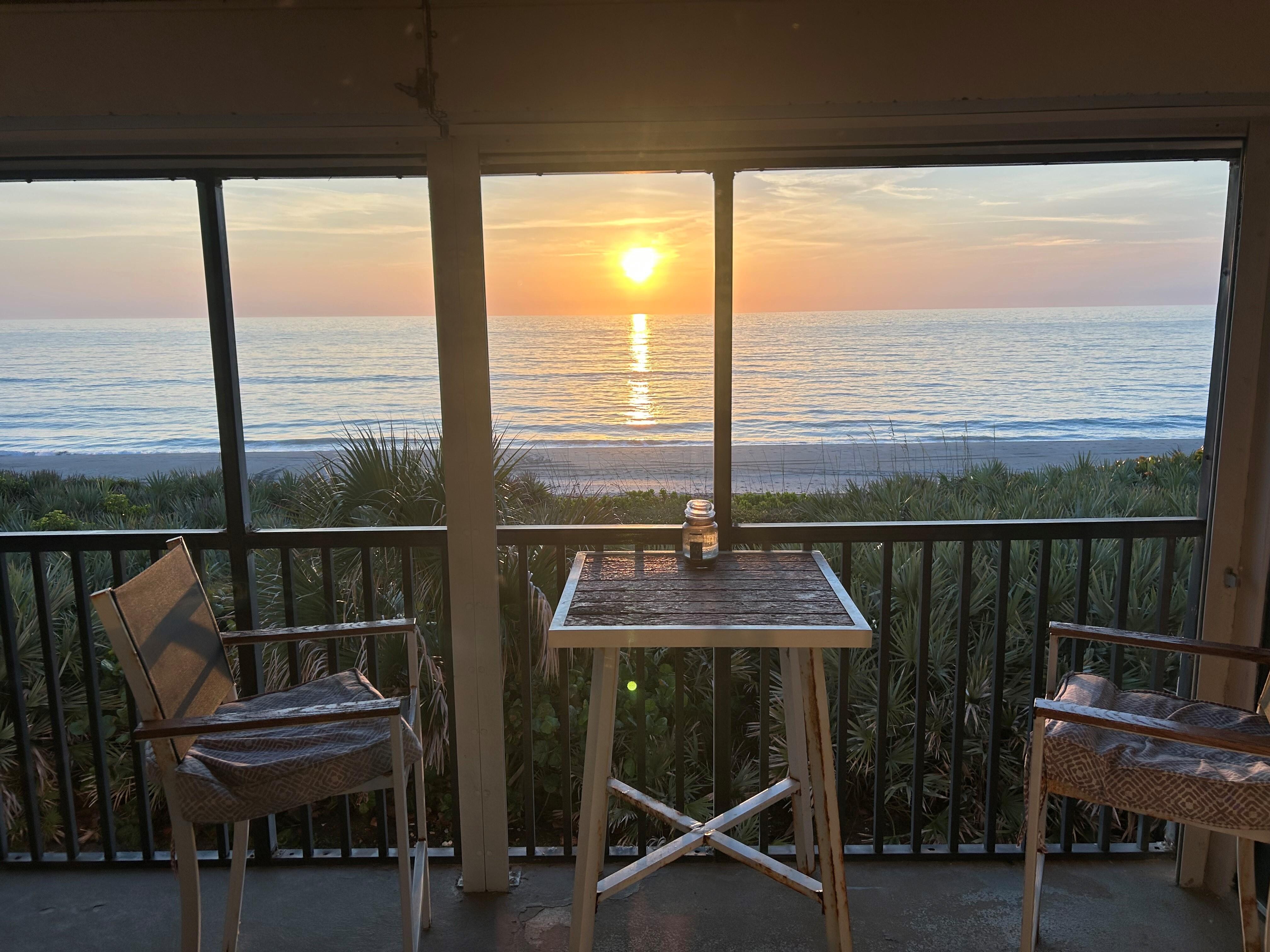 Sunrise from balcony