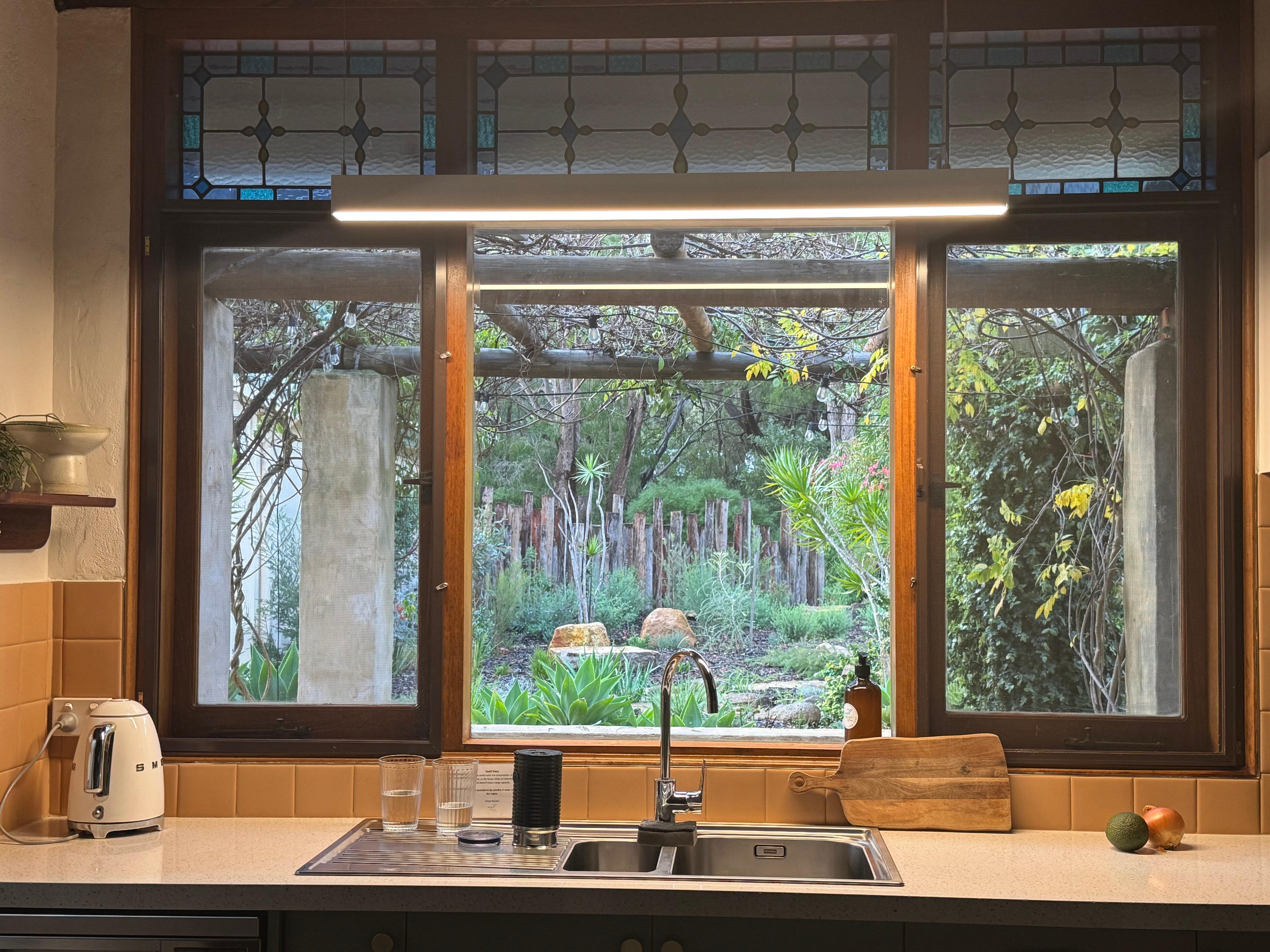 Kitchen window view
