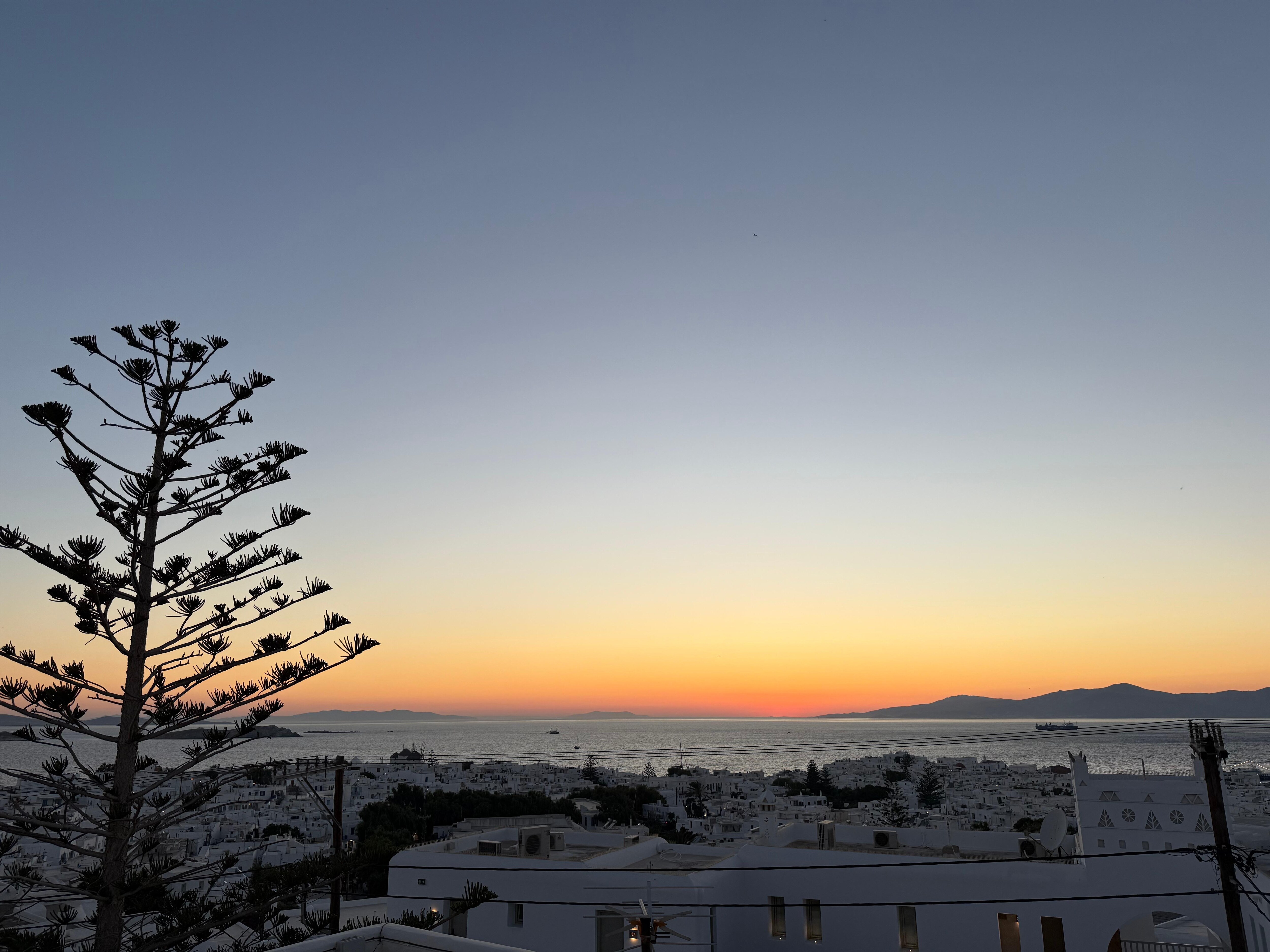 Sunset from terrace
