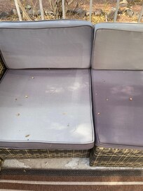Patio furniture needed to be replaced. Old, faded and dirty.