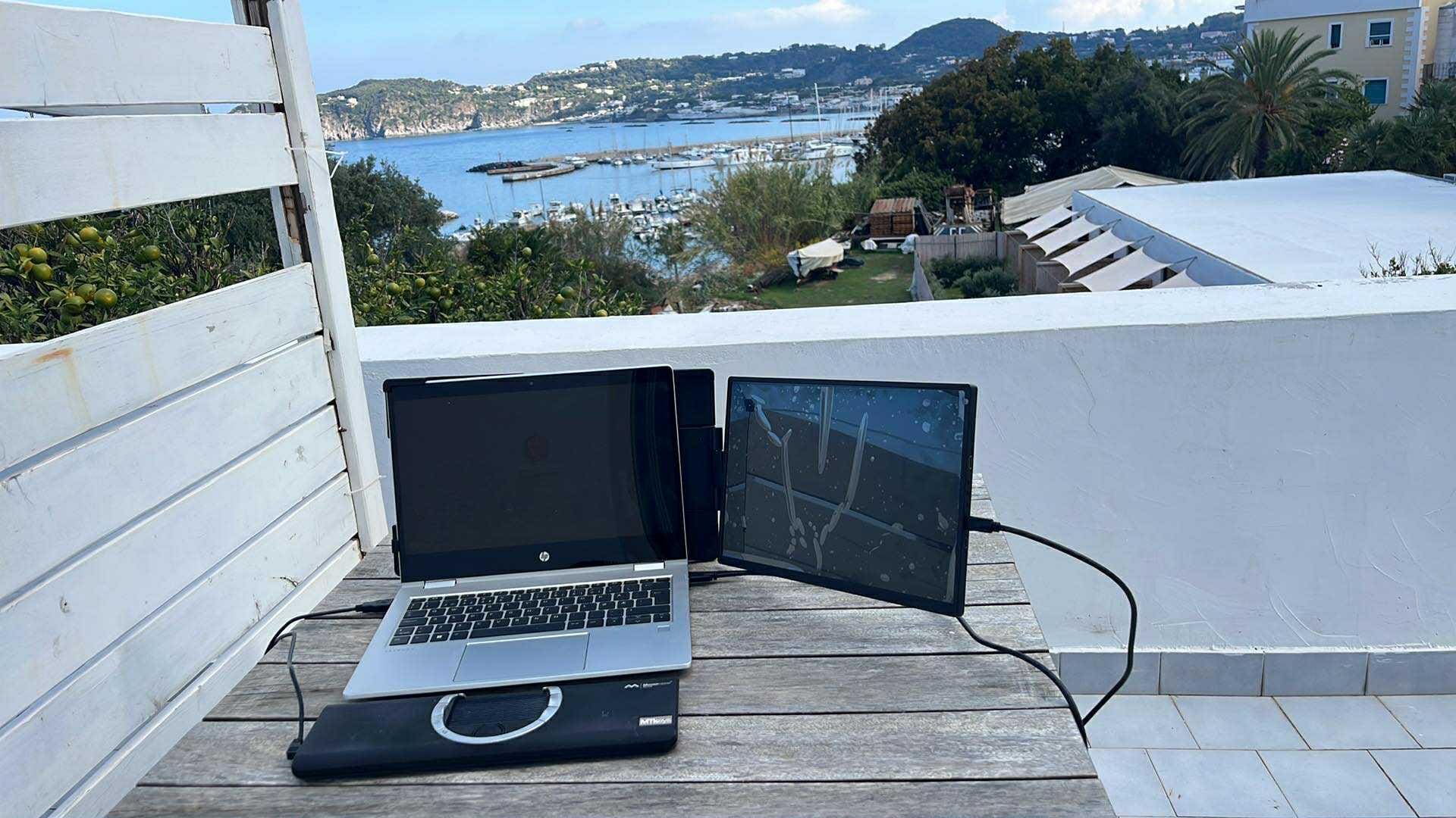 My office at the balcony