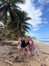 This is the beach you walk to from the condo. It is GORGEOUS and a great walk to Sandy beach!!