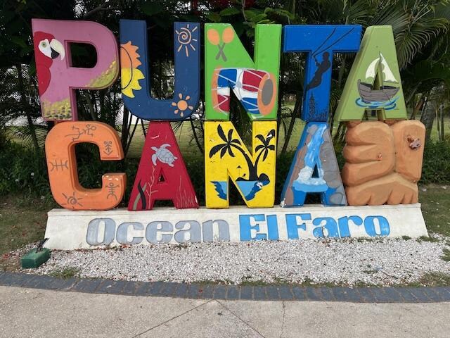 The sign on the property