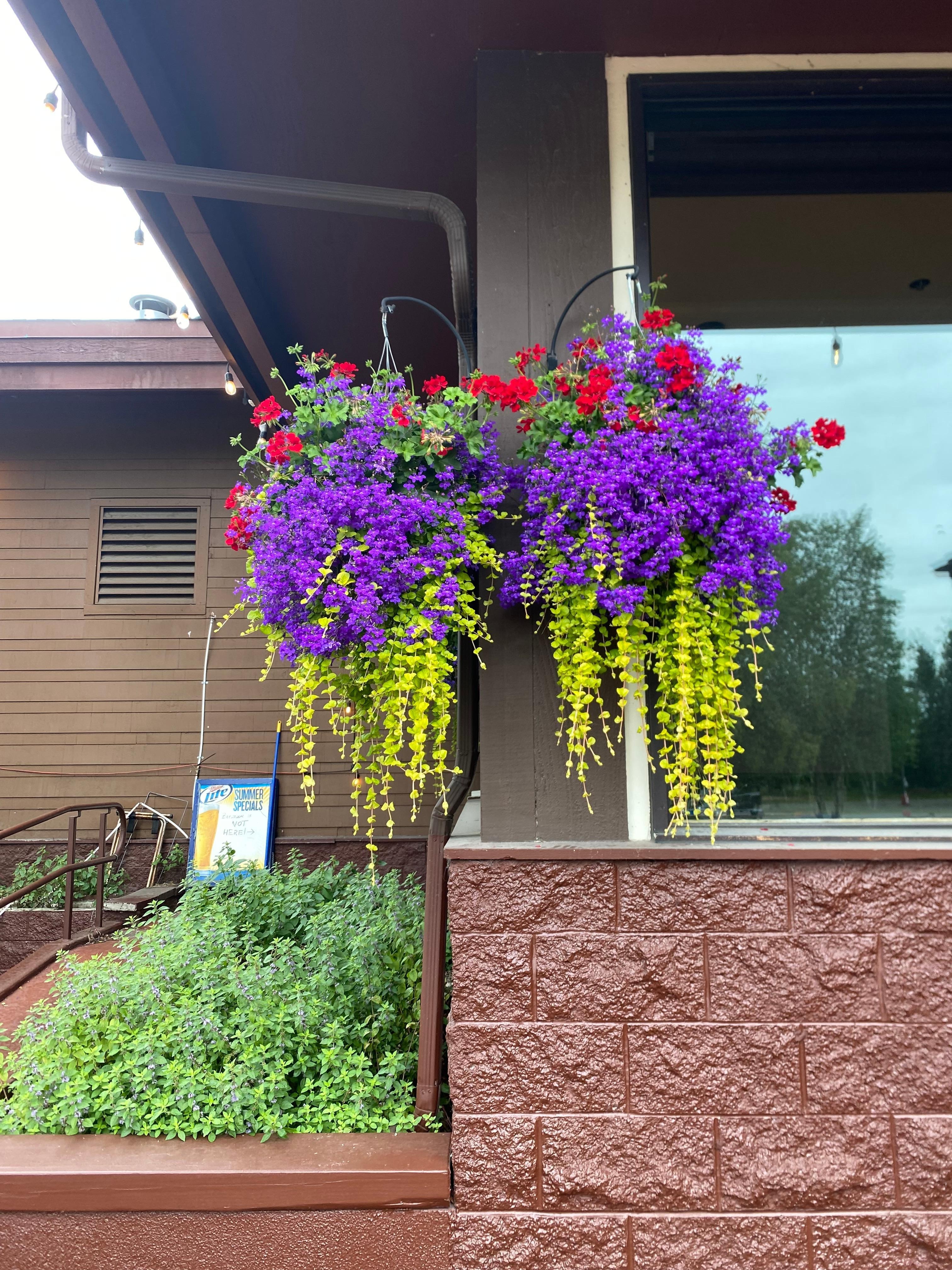 Outside by restaurant