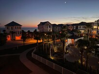 The view from the third floor balcony.