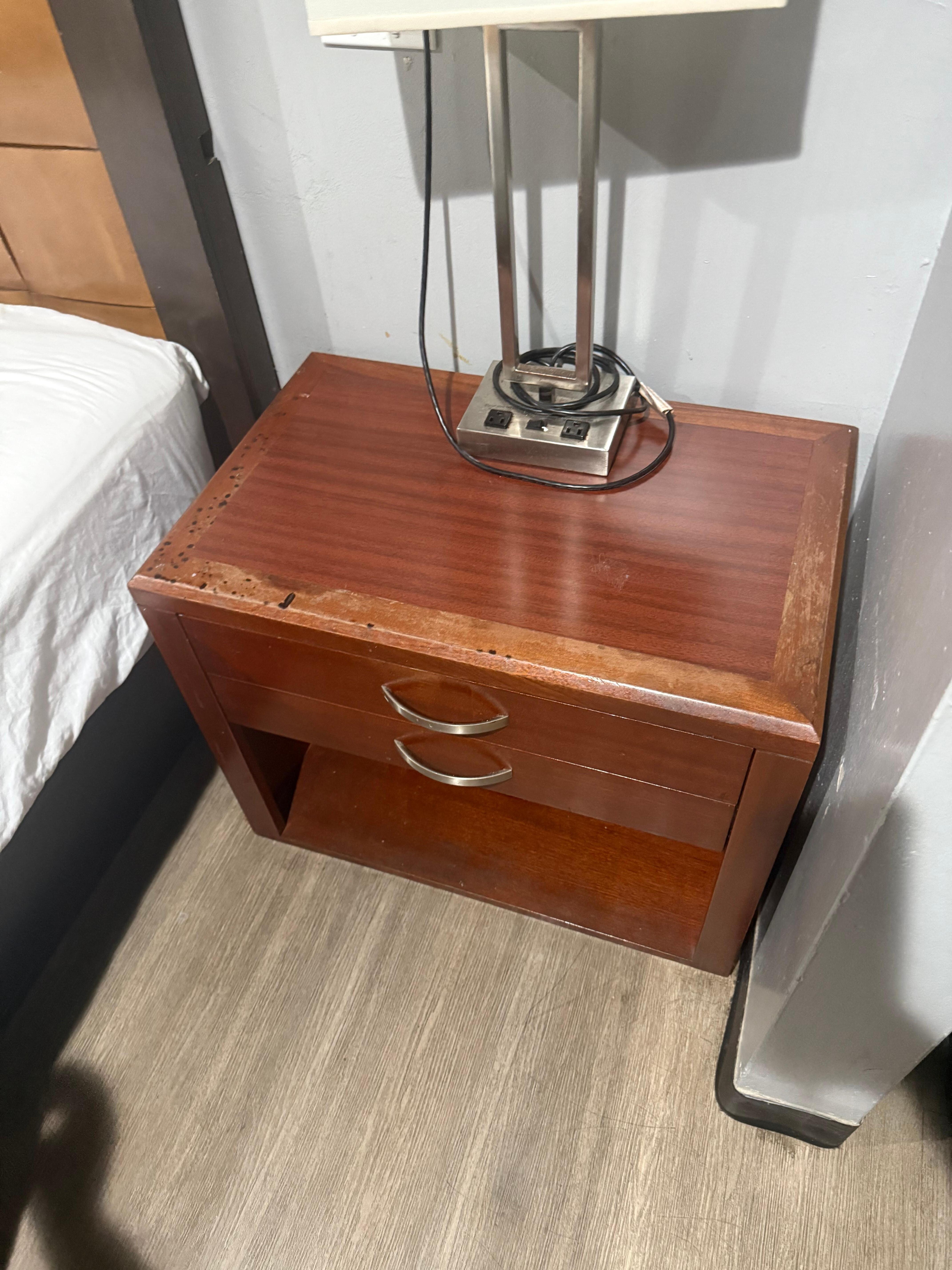 The nightstand.