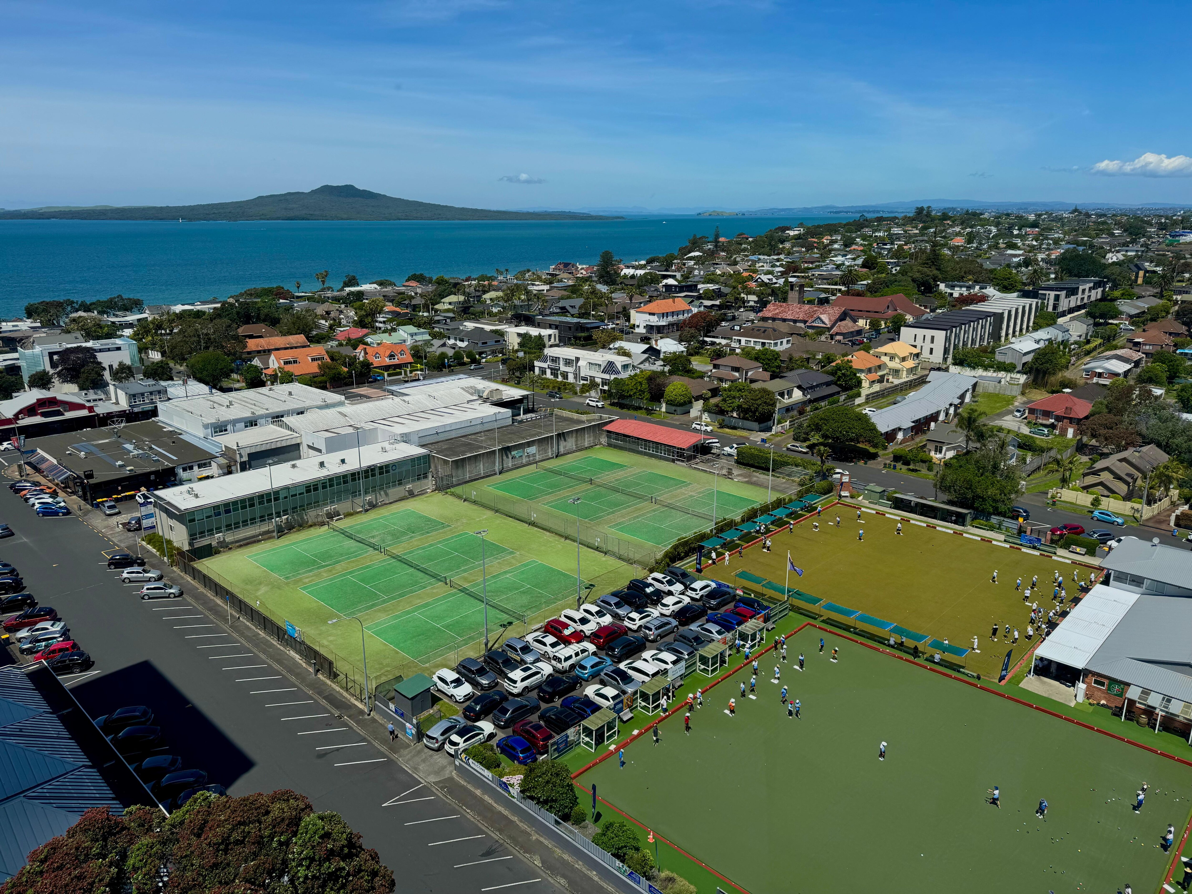View from window towards the sea