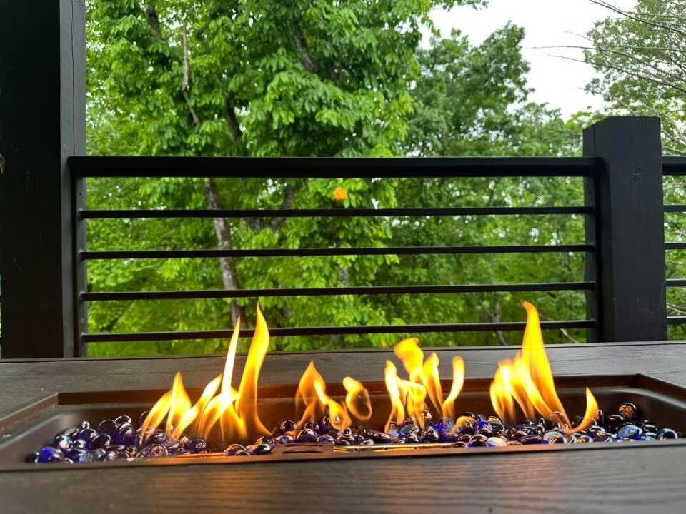 Beautiful evening on the back patio