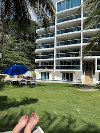 View of condo from by pool