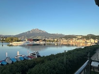 There is no better view to wake up to in the morning than at the Grand National Hotel in Lucerne.
