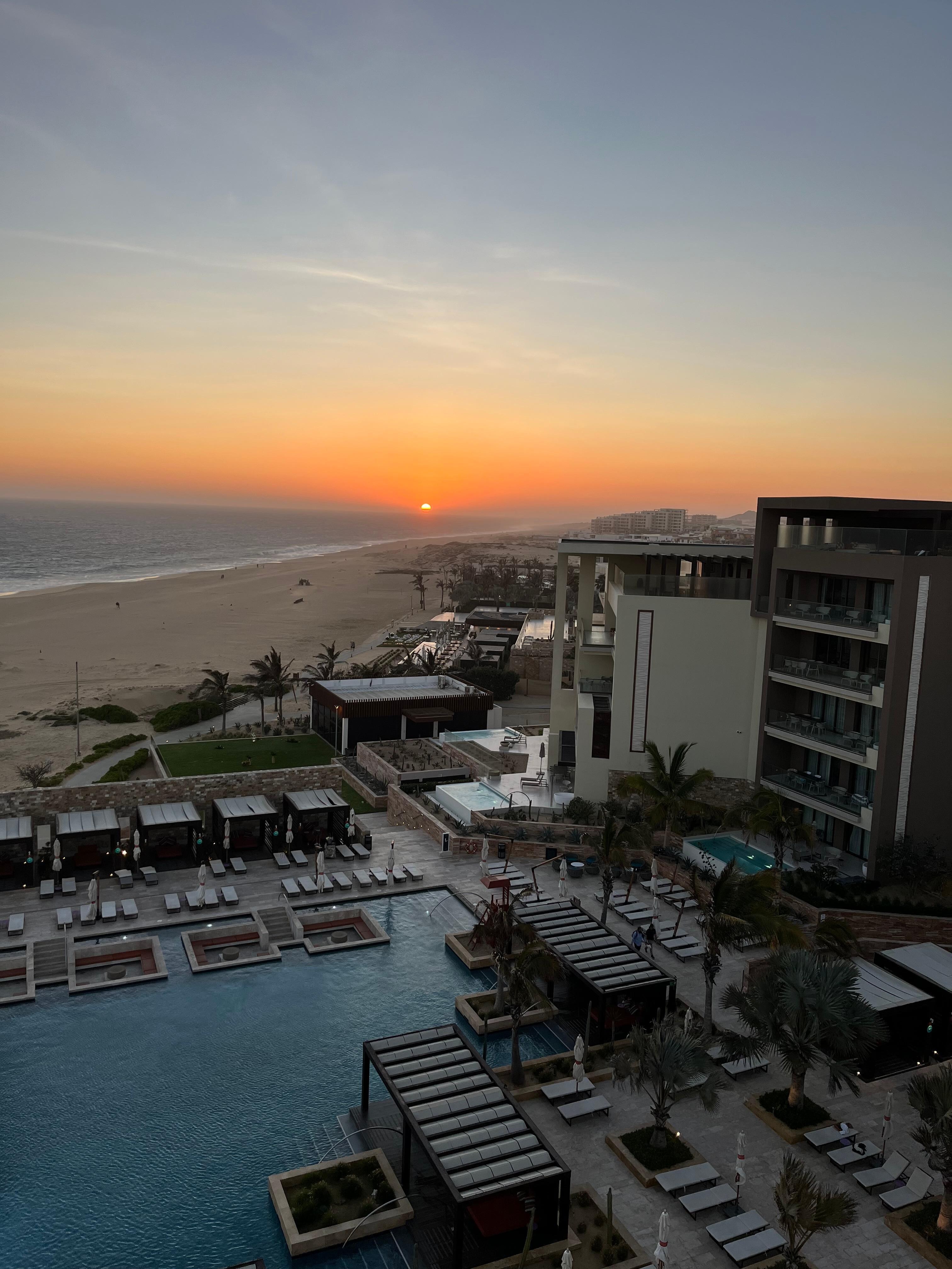 Wedding night sunset 