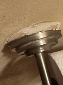 Detached toilet paper holder from wall