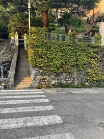 The start of the 141 stairs we counted from the road to the apartment door.