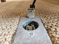 Exposed electrical wires