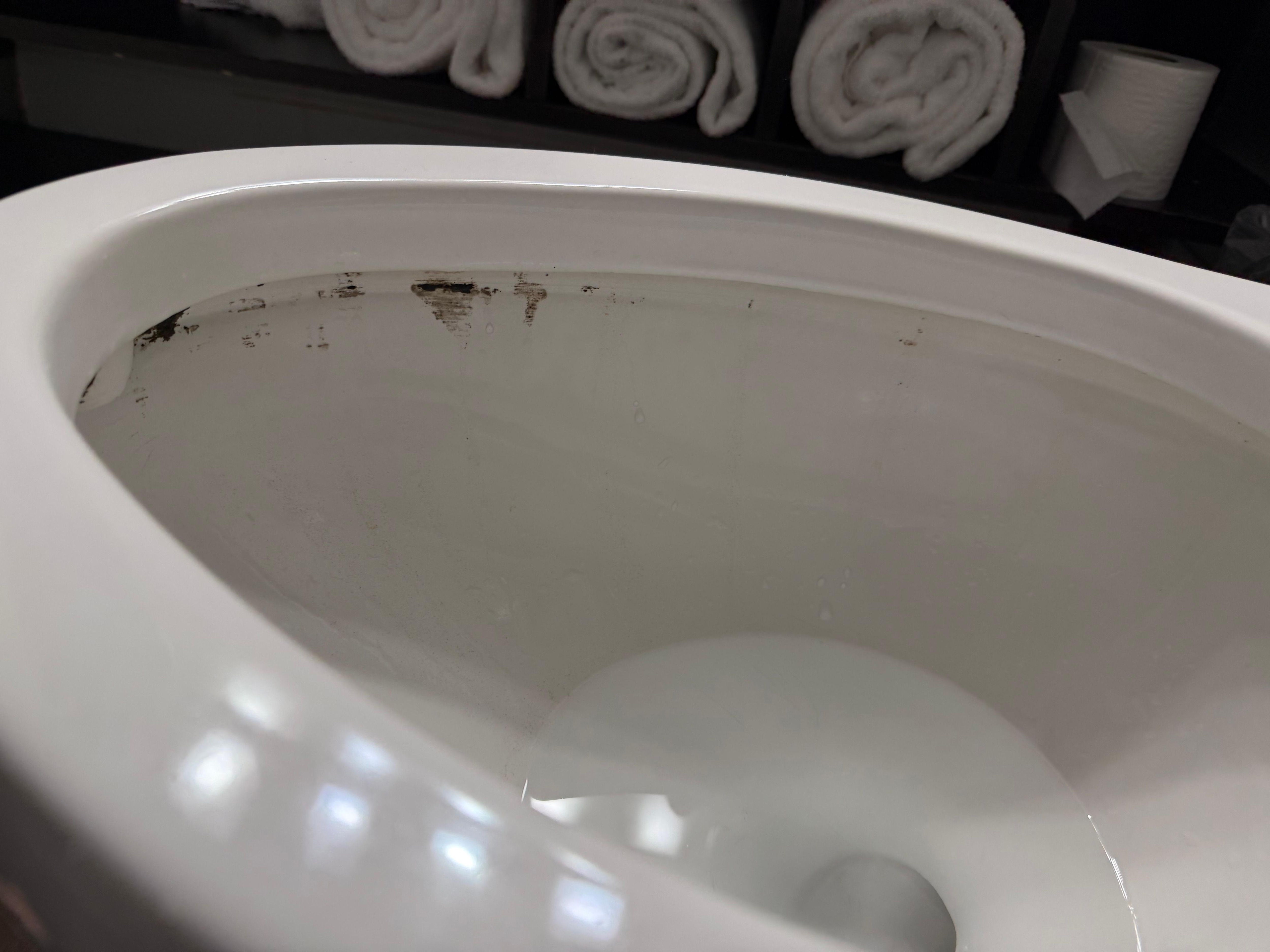 Room 249 dirty toilet