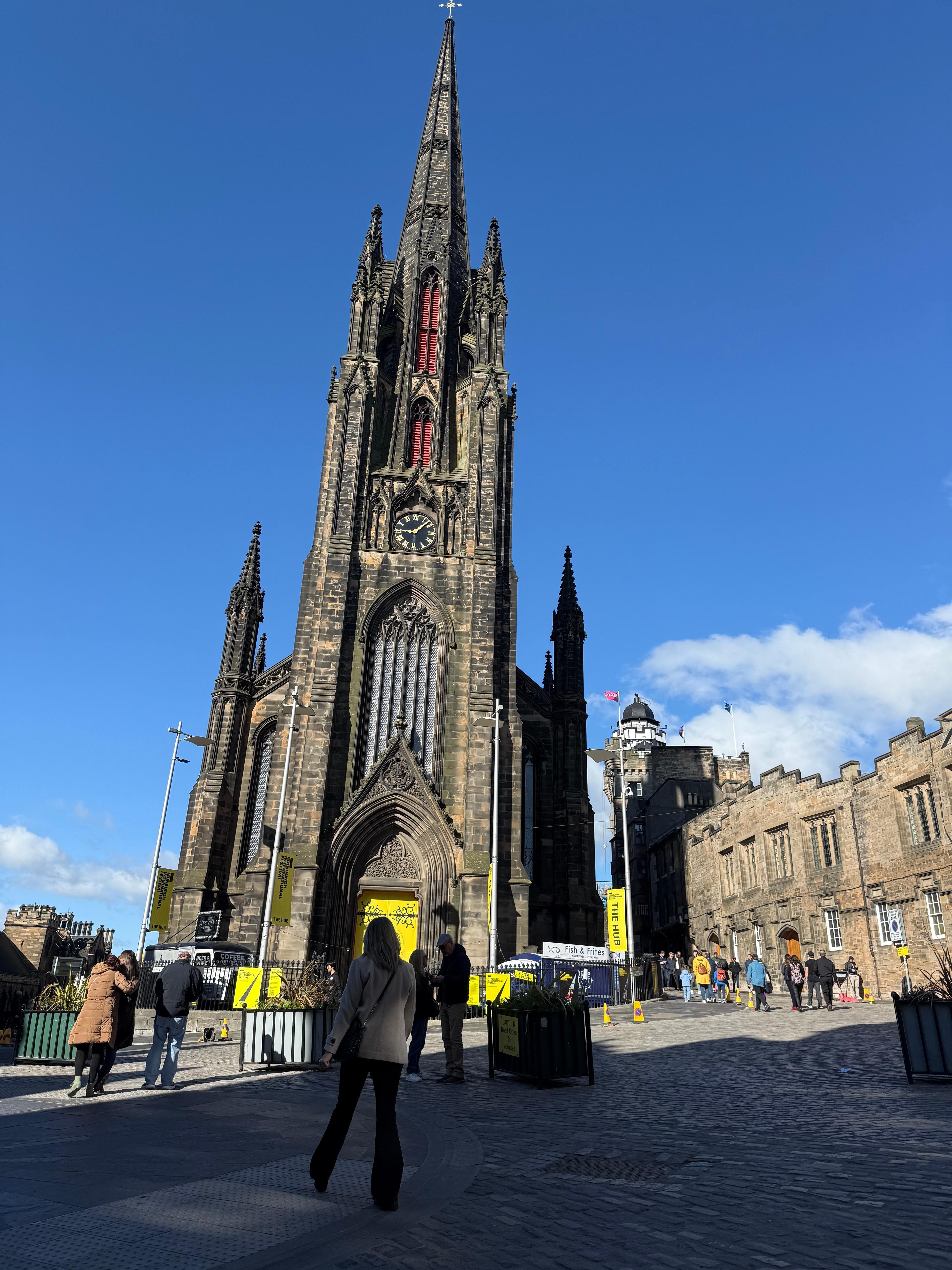 The Hub, viewed to the right of the apartment. 