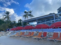 Beach chairs and umbrellas available daily at no extra cost